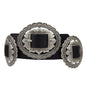 Western Oval Floral Concho