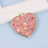 Travel Pocket Compact Floral Mirror