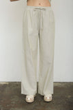 Stripe Linen Drawstring Lounge Pants