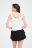 Scoop Neck Front Tie Tank Top