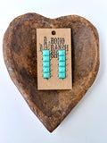 Western Stone Bar Drop Dangle Earrings