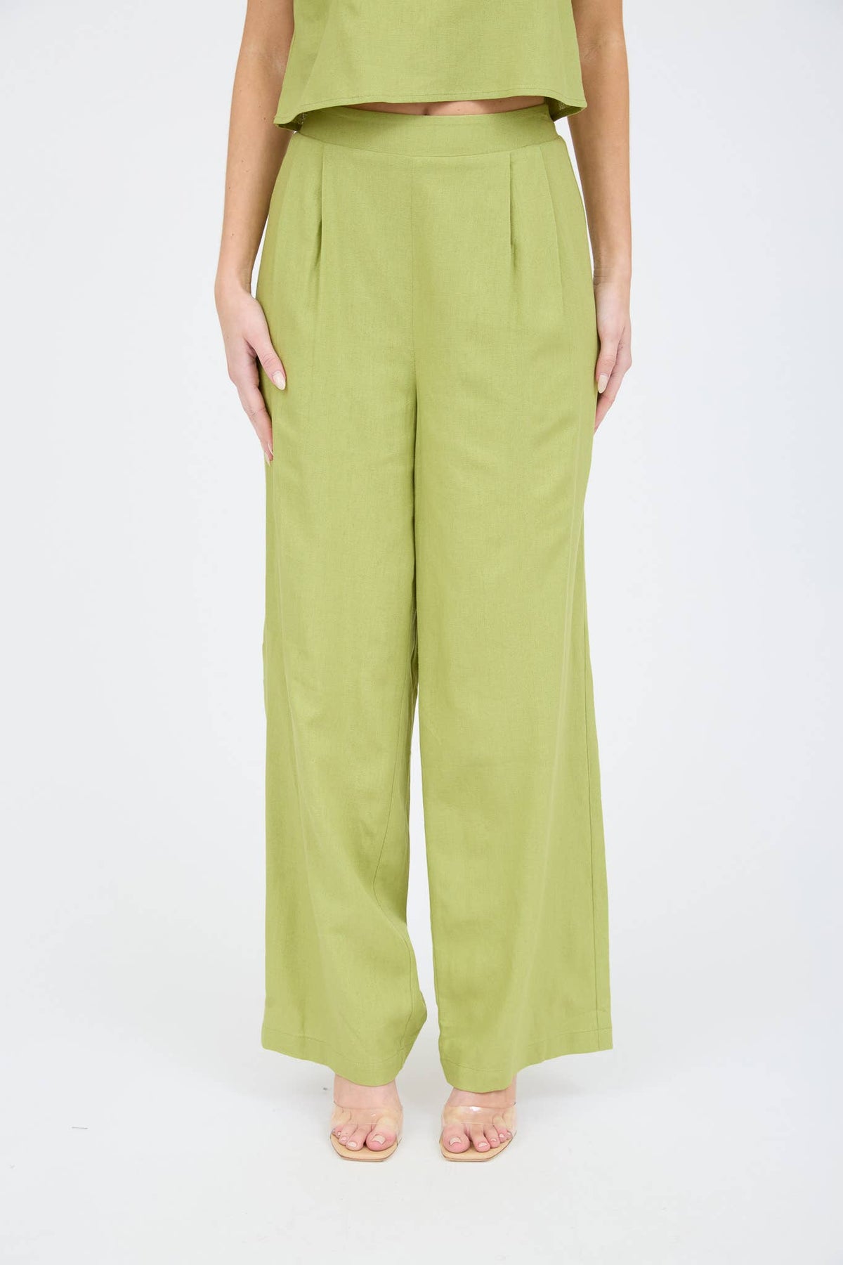 High Waist Linen Pants