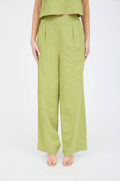 High Waist Linen Pants