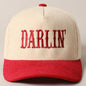 DARLIN' Corduroy Trucker Cap