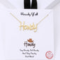Howdy Y'all Word Charm Pendant Necklace