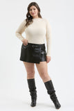 Plus Mock Neck Long Sleeve Top