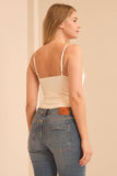 Straight Neck Cami Bodysuit