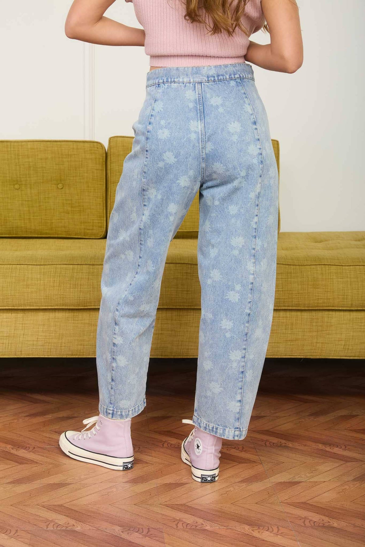 Dandelion Washed Denim Drawstring Jeans
