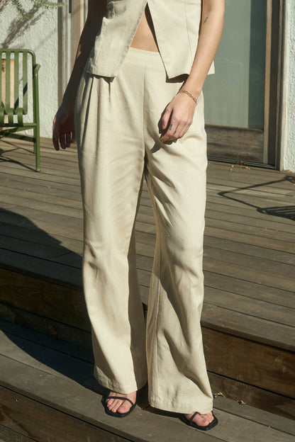 High Waist Linen Pants