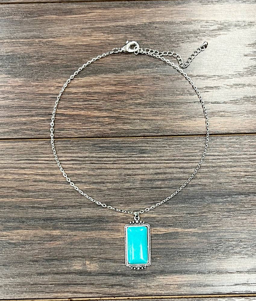 16" Turquoise Necklace