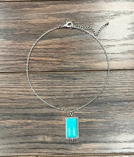16" Turquoise Necklace
