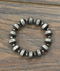 12mm Rondelle Western Bead Stretch Bracelet