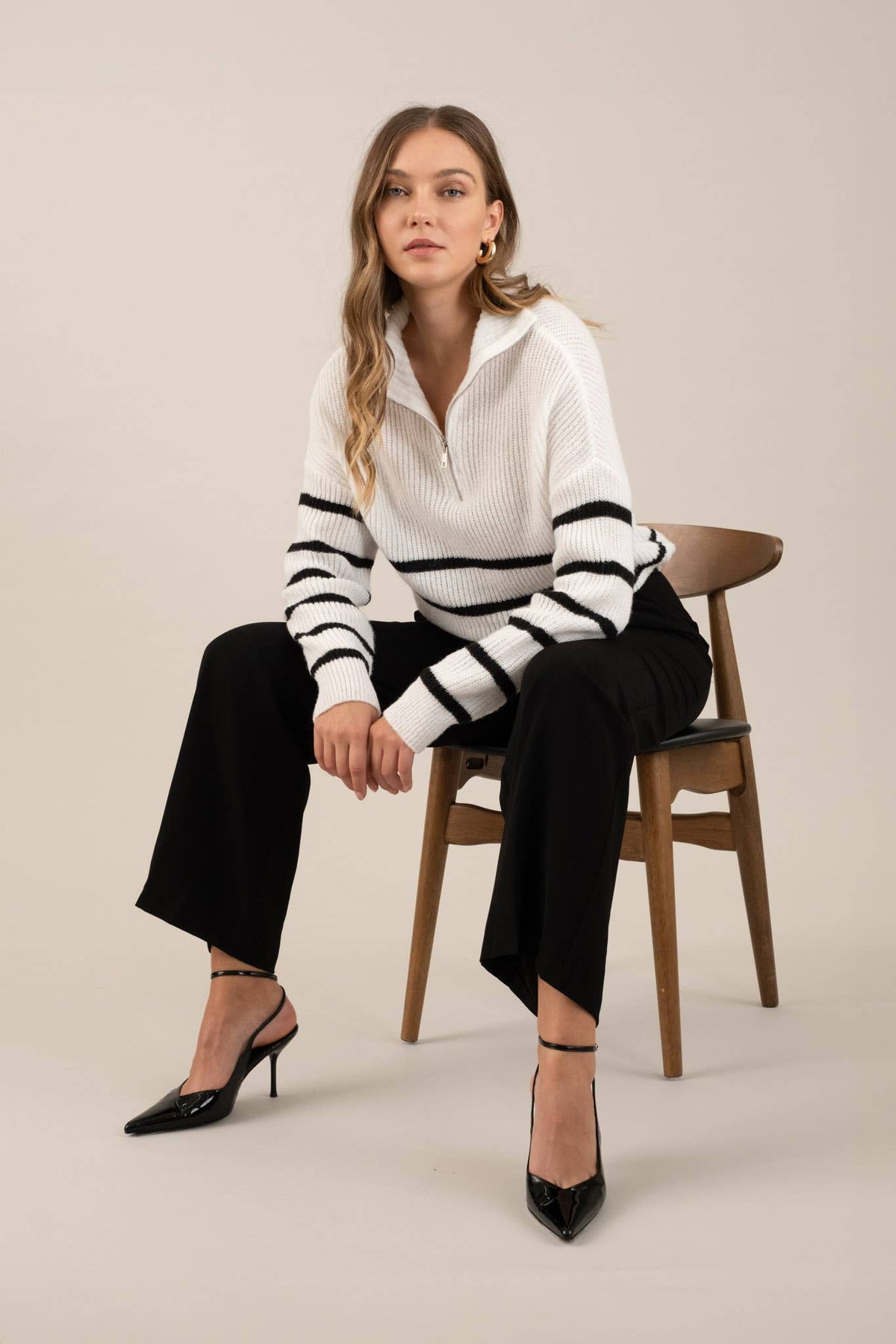 High Waist Wide Leg Dress Pants
