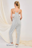 WRINKLE RIB STRAPPY JUMPSUIT