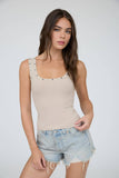 Stud Detail Knit Tank Top