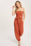 Strapless Harem Jumpsuit