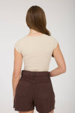 Simple Joys Short Sleeve Knit Top