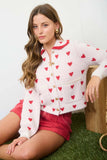 Heart Pattern Cardigan