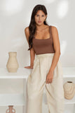 Cropped Square Neck Tank