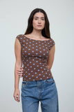 Polka Dot Knit Top