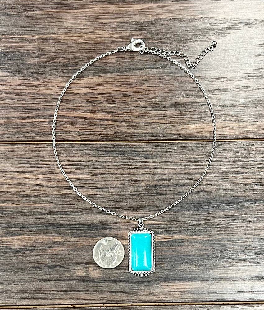 16" Turquoise Necklace
