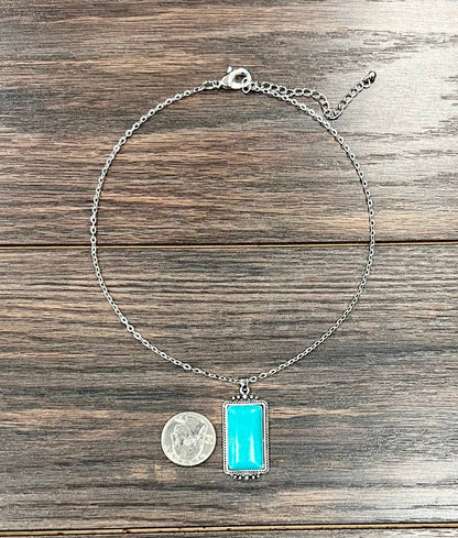 16" Turquoise Necklace