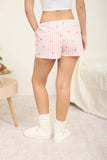 Stripe Elastic Waist Bow Detail Shorts