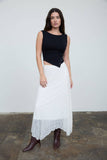 Asymmetrical Snap Button Sleeveless Top