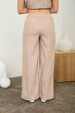 Stripe Linen Drawstring Lounge Pants