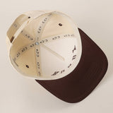 ROWDY Upside Down Embroidered Two-Tone Trucker Hat
