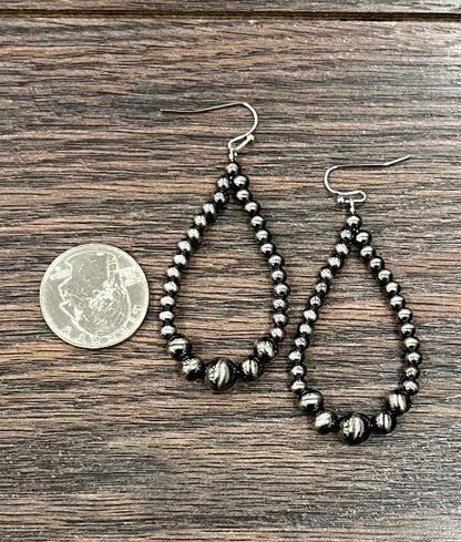 2" Polish Western Bead Earrings