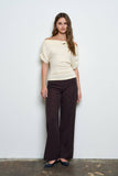 One-Shoulder Short Sleeve Top