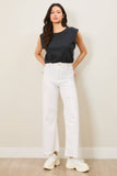 Chic Cotton Slub Sleeveless Bodysuit