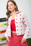 Heart Pattern Cardigan