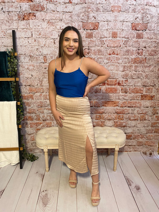 Chanelle chevron skirt