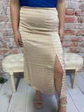 Chanelle chevron skirt
