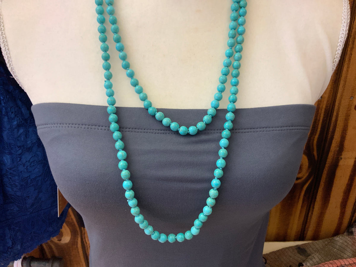 Smooth bead 60 inch necklace