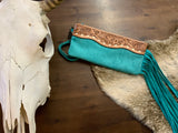 Embossed w/Fringe Wristlet