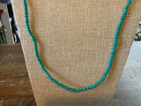 Crystal 6mm bead necklace