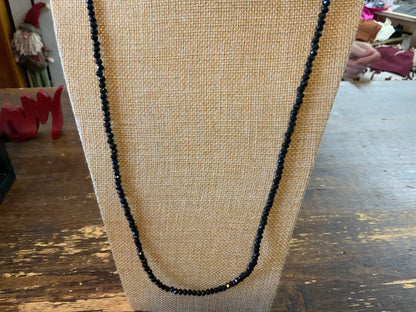Crystal 6mm bead necklace