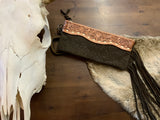 Embossed w/Fringe Wristlet